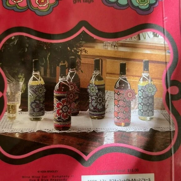 INVENTORY REDUCTION SALE. Vera Bradley Wine Gift Wraps B6 - Picture 4 of 4